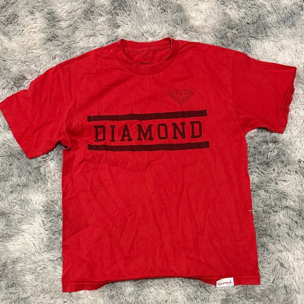 Diamond Supply Co. Shirt Large Mens Red